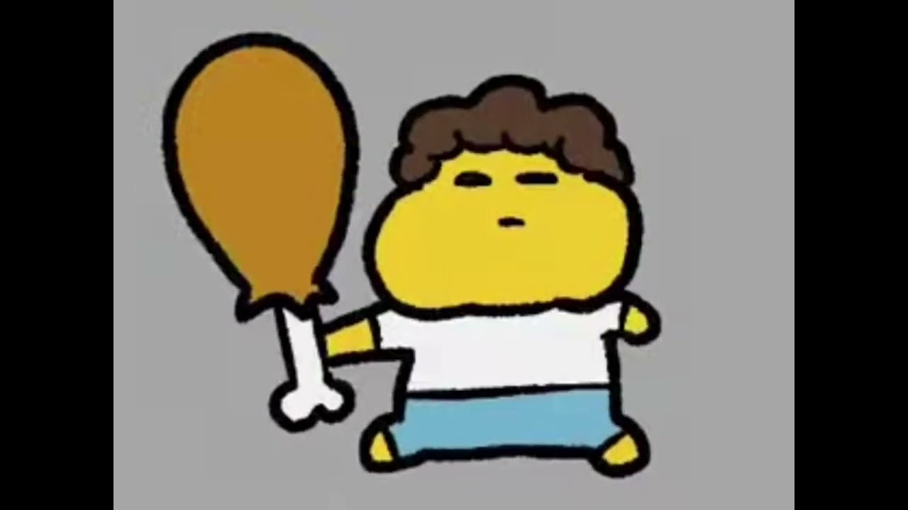 Shedletsky eating chicken.