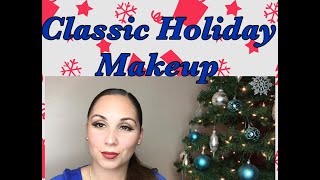 EASY CLASSIC HOLIDAY MAKEUP TUTORIAL | CHRISTMAS APPROPRIATE
