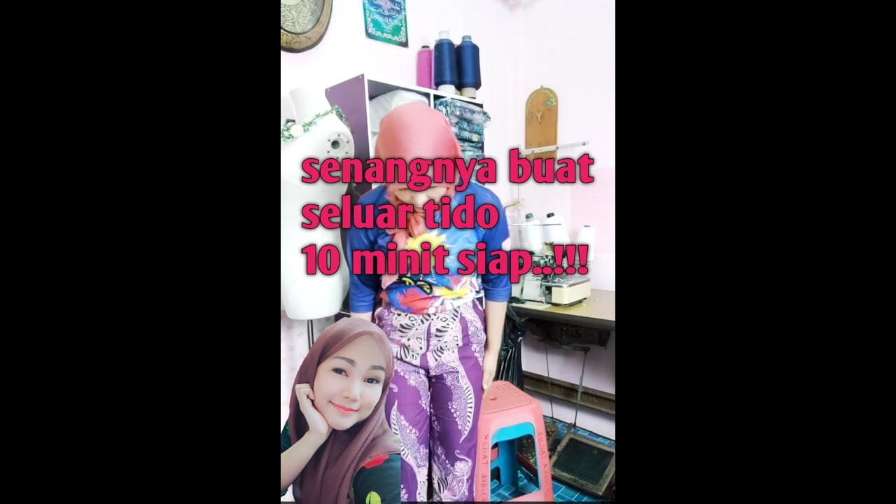 cara mudah jahit seluar tidur @ palazo..