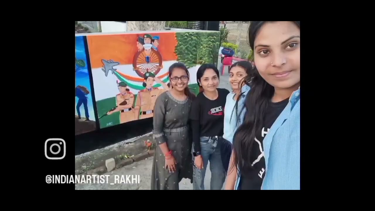 Wall painting || team work || NCC Cadets painting Competition | |  Mural artist || 