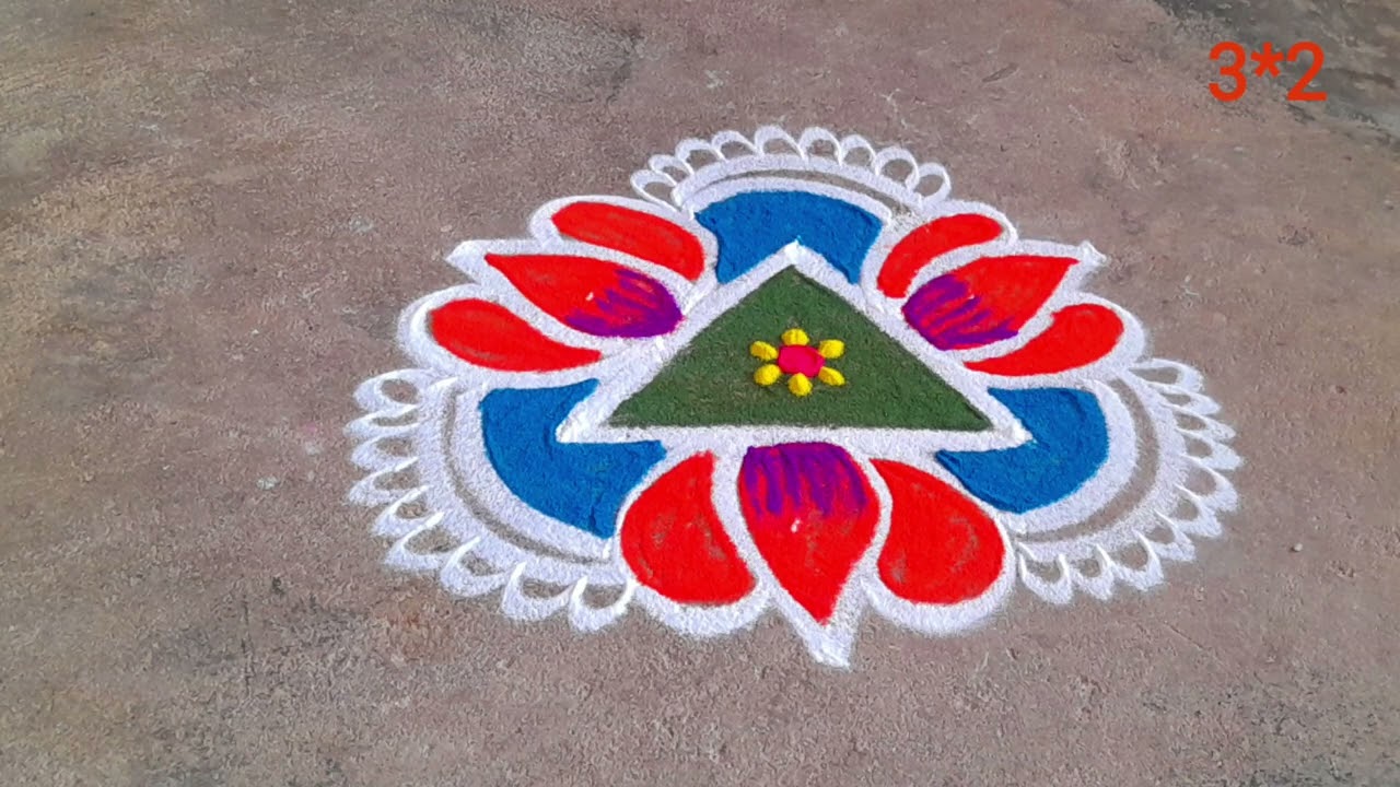 வாசலில் போட அழகான simple special குட்டிக்கோலம்