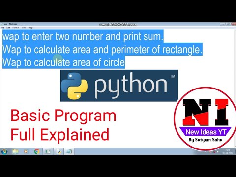 Python Basic program with solution | python program to calculate Area and perimeter of rectangle
