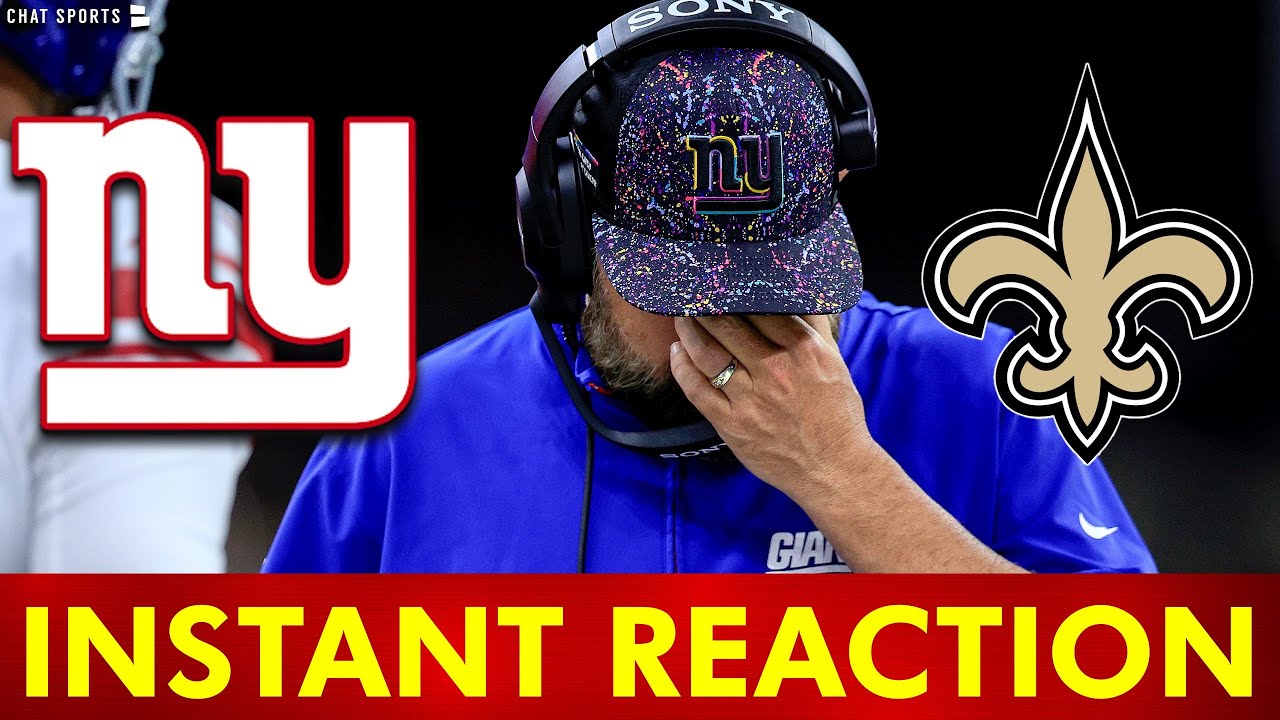 The New York Giants Are A Joke | Giants vs. Saints INSTANT REACTION