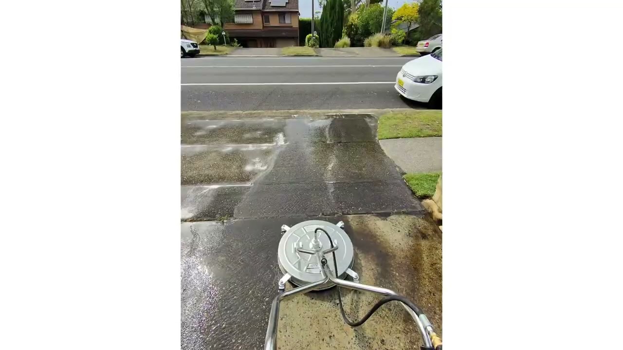 Insanely Satisfying Driveway Pressure Wash — One Pass CLEAN! - Clean slate nsw