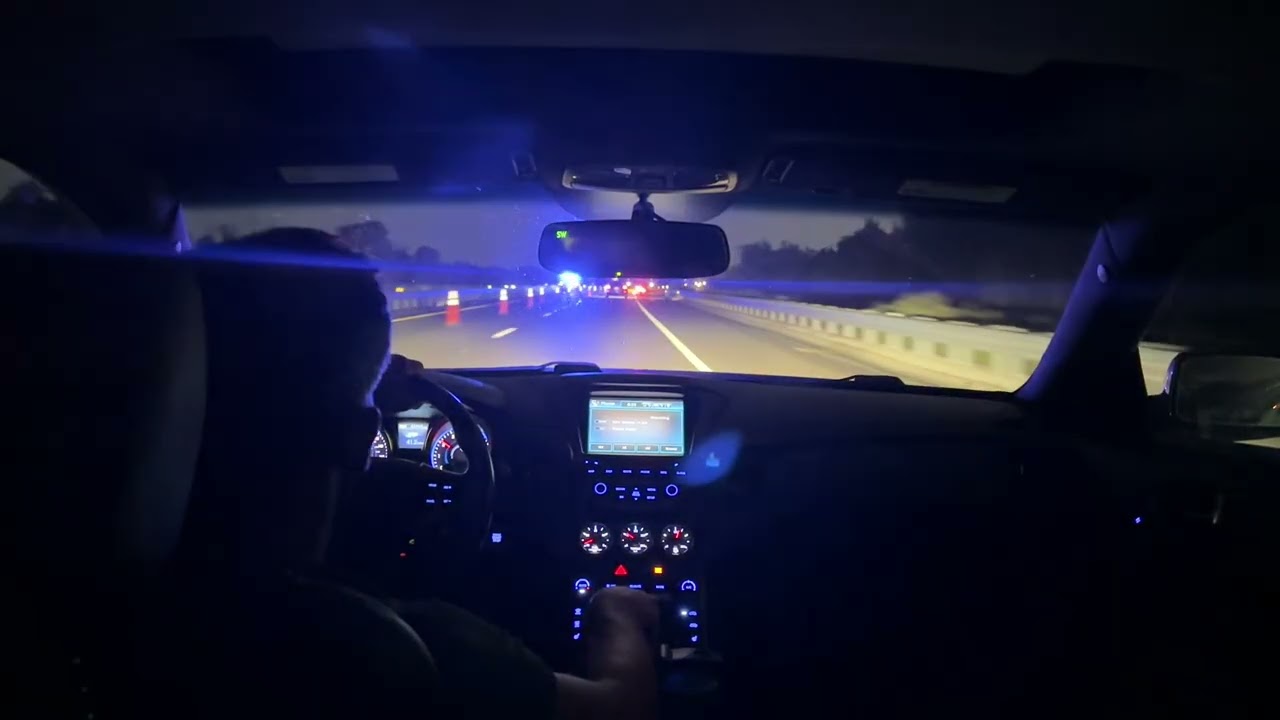 POV Night Drive in My Genesis Coupe to the Gym