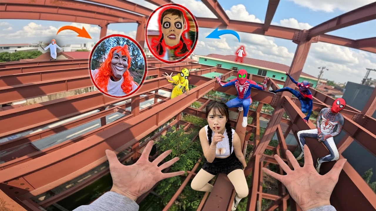 7 SPIDERMAN Vs SMILING WOMAN REAL LIFE ESCAPE 43.0 (Horror Parkour Pov Short) | Epic POV