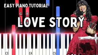 Indila - Love Story Easy Piano Tutorial + Sheet Resimi