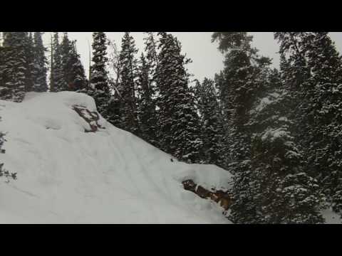 Skiing off 30ft Cliff + RagDoll Landing = Entertainment for you