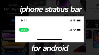 How to get iphone Status Bar on Android | iOS trick 2023 | kiexha screenshot 4