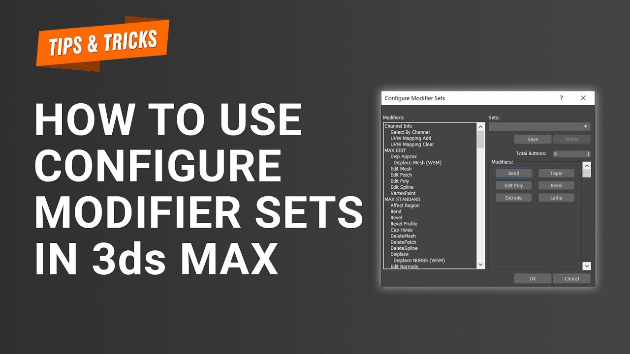 3ds Max configure modifier Sets. Configure user Paths в 3ds Max. Modify configurations
