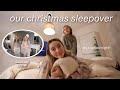 having a sleepover with my little sister *holiday edition* | baking, legos, xmas drinks