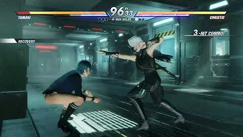 DOA6 Tamaki 💥 Christie | CPU vs CPU AI vs AI (hardest level 8)