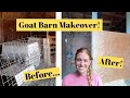 New goat barn stallsfor kidding and weaning 