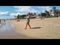 Playa del Camison - beach in the resort of Playa de Las Americas in Tenerife - walking in October