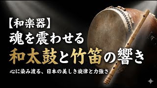 和楽器】魂を震わせる和太鼓と竹笛の響き｜心に染み渡る、日本の美しき
