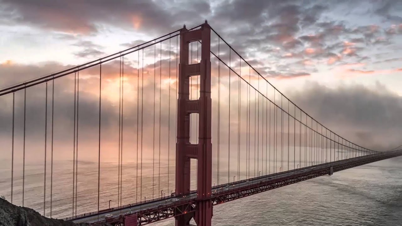 Golden Gate Bridge Sunrise Timelapse