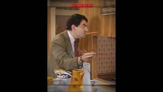 Mr bean is a genius in measuring...
