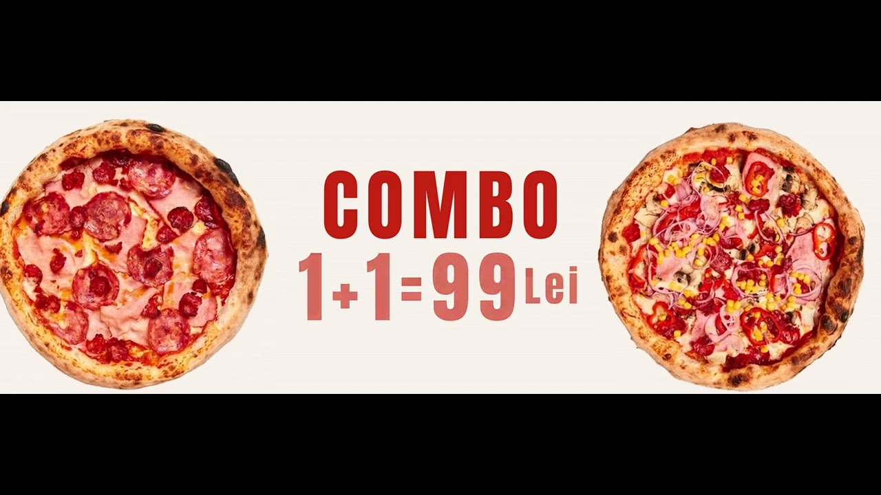 PIzza pentru 2 Combo 1+1=99 lei