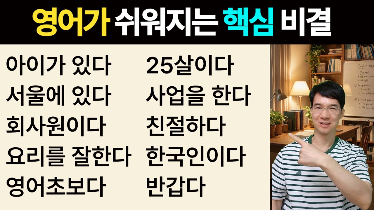 [딱 20분 완성] 영어회화가 진짜 쉬워지는 비결! be동사부터 시작하세요