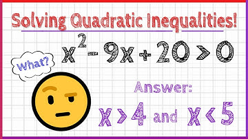 How to Solve Quadratic Inequalities! (explanation and examples)