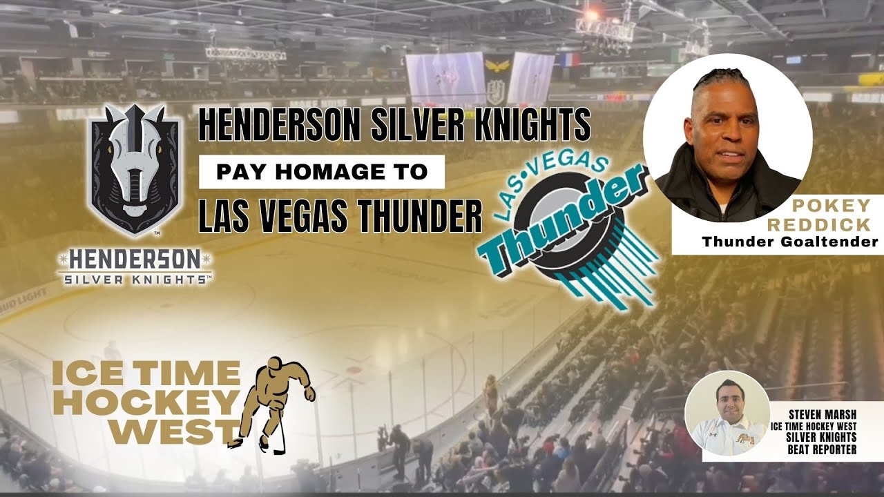 Henderson Silver Knights Pay Homage to Las Vegas Thunder! @IceTimeHockeySW  