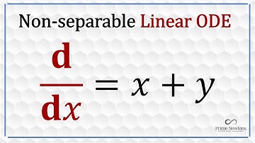Non-separable linear ODE y = x+y