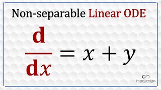 Non-separable linear ODE y = x+y