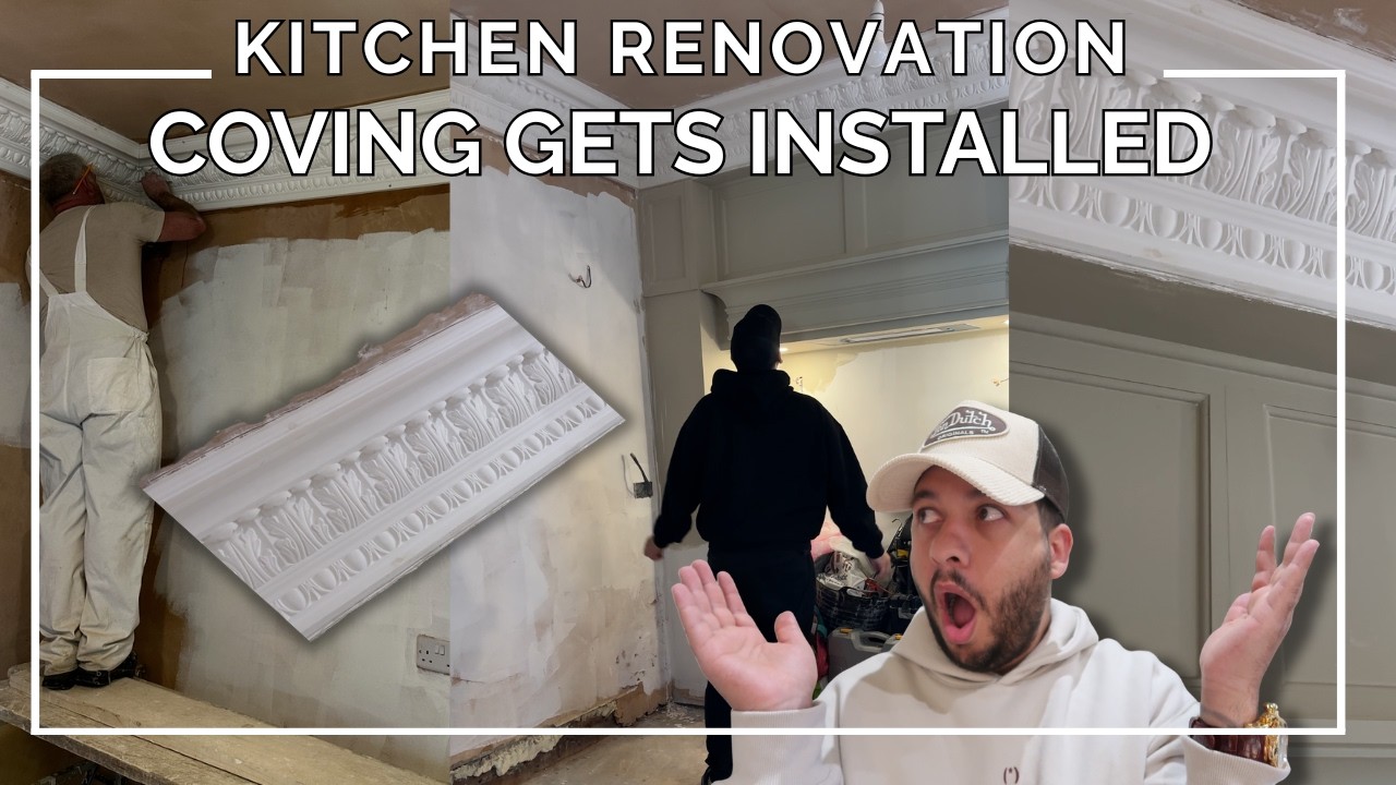 THIS ONE DETAIL TRANSFORMED MY KITCHEN | COVING INSTALL - YouTube