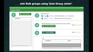 Effortless Group Joining: WaSender Bulk Group Joiner Demo screenshot 1