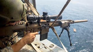 US Snipers Shooting with the Monstrously Powerful Rifles M107 Barrett, M110, M40A5