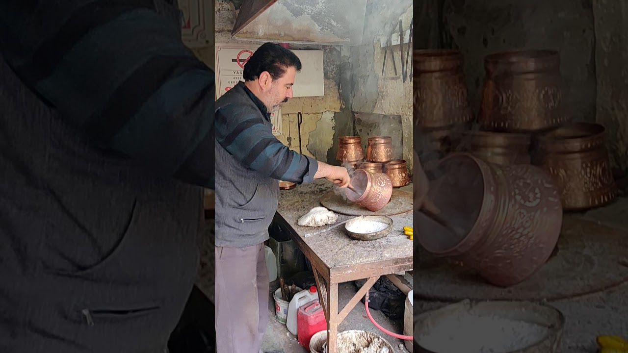 Copper utensils being made in Gaziantep - Turkey