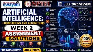 Artificial Intelligence: Foundations and Algorithms Week 2 Assignment Answers 2026 | NPTEL July 2026