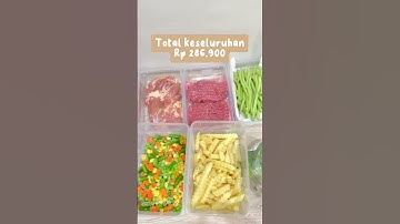 Ford Preparation Mingguan | belanja mingguan | belanja hemat | masak sederhana