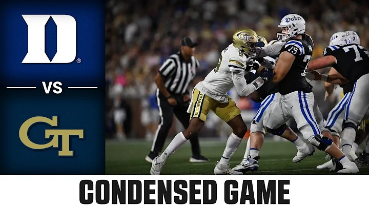 Duke vs. Georgia Tech Condensed Game | 2024 ACC Football