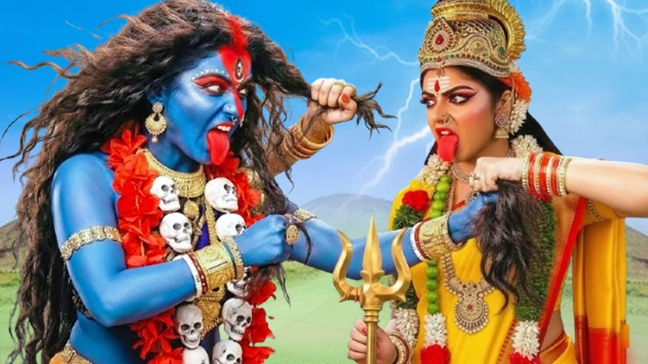 किस देवी ने क्रोधित माँ काली के बाल उखाड़ दिए थे | Jai Maa Kali @Ladla Ganesh