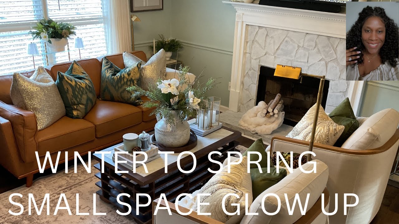 Elevating My Small Living Room from Winter to Spring 🌿 | Elegant Seasonal Refresh