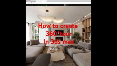 How to Create a 360° Tour 3ds max (coronarender)