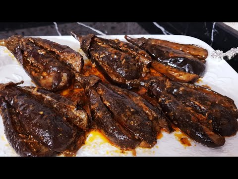 باذنجان مشرمل يحضر في 10دقائق بتثبيلة لذيذه بزاف إللي ذاقو يحماق عليه