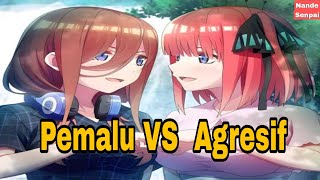 Siapakah yang terbaik Miku atau Nino di anime Gotoubon no hanayome