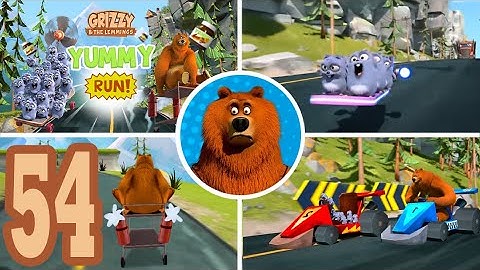 Grizzy and the Lemmings Yummy Run - Gameplay Walkthrough Part 54 (Android/iOS)