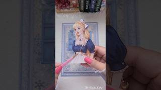 ASMR Frame Collage Journaling ❄️ Blue Winter #asmr #journal #shorts