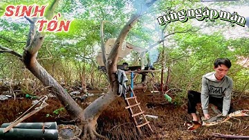 XÂY DỰNG NƠI TRÚ ẨN TRÊN CÂY ,SINH TỒN TRONG RỪNG NGẬP MẶN | @truong79tv