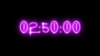 Purple neon vampire timer 2 hours 50 minutes (countdown)