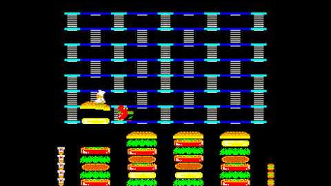 Arcade Game: Burger Time (1982 Data East) (DECO Version)