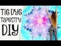 DIY TAPESTRY - Mandala Bed Sheets Tie Dye - Star Tie-Dye Technique | SoCraftastic