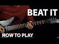 How to play beat it michael jackson  guitar lesson