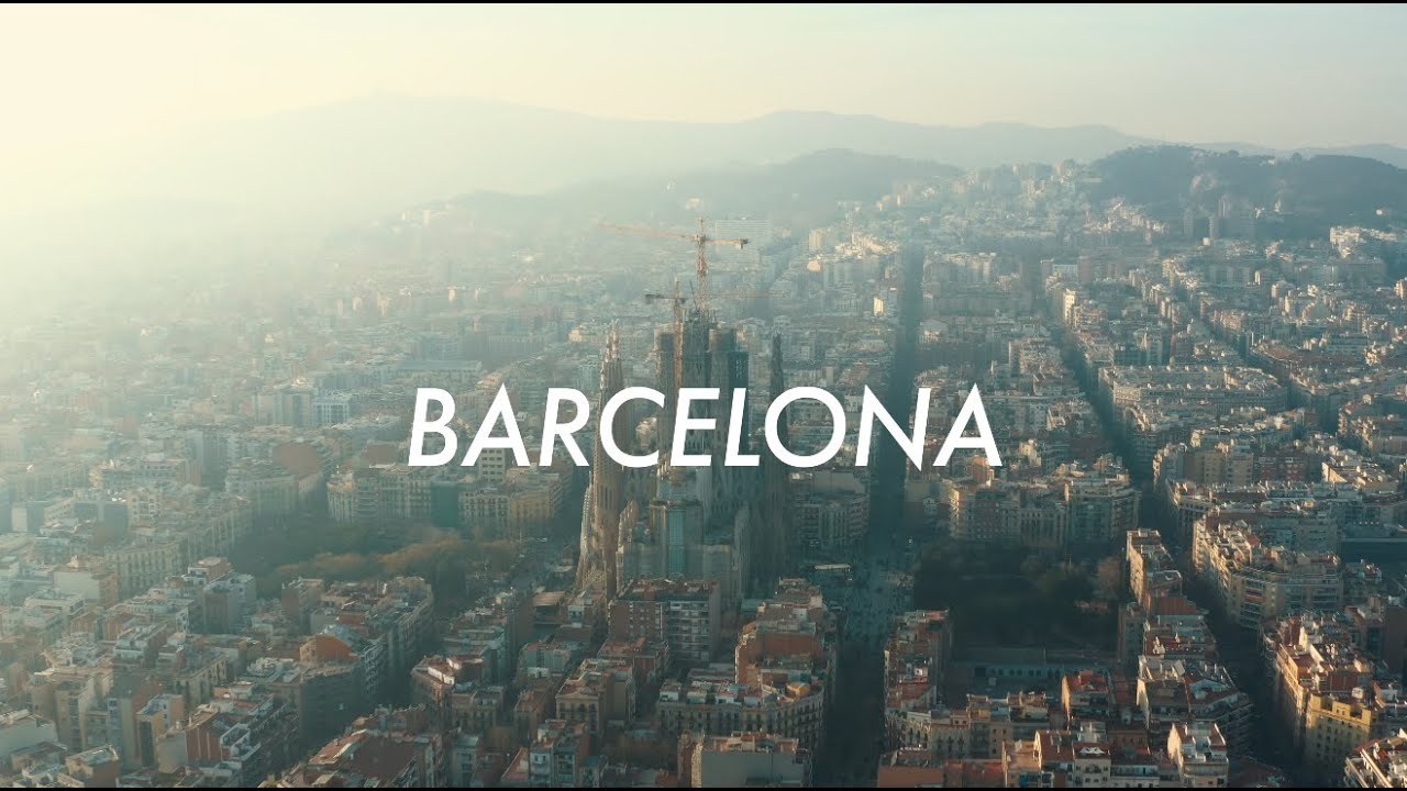 27 Minutes of BARCELONA Beautiful Aerial Drone Stock Video Footage in ...