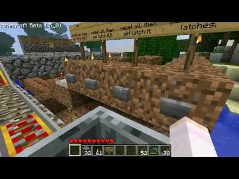 minecraft 1.5 station design, 4 buttons 4 directions