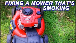 Fixing A TroyBilt Mower That's Smokes