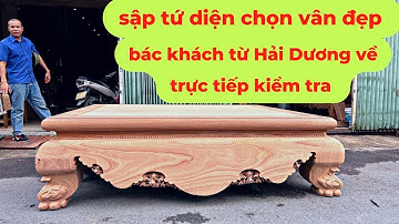 Sập Gỗ Đinh Hương Nam Phi Quây Tứ Diện Trả Hàng Cho Khách - Sập Gỗ Đẹp Chọn Vân - Gỗ Thắng Phương